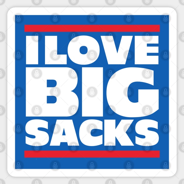 I Love Big Sacks Sticker by BodinStreet